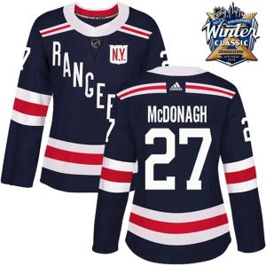 Damen New York Rangers Trikot Ryan McDonagh 27 Navy Blau 2018 Winter Classic Authentic